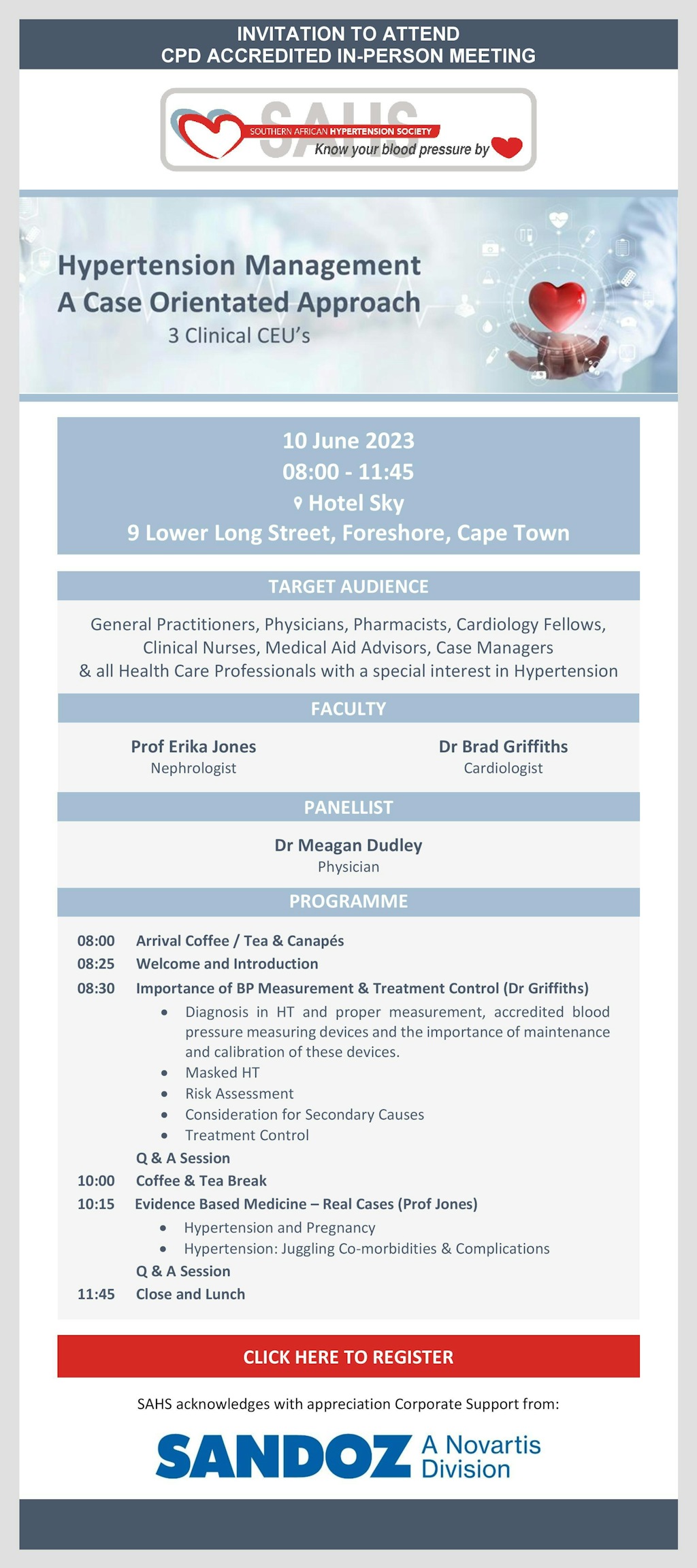 Invitation To Attend Sahs Hypertension Management Meeting Cape Town 10 June 2023 Page 001